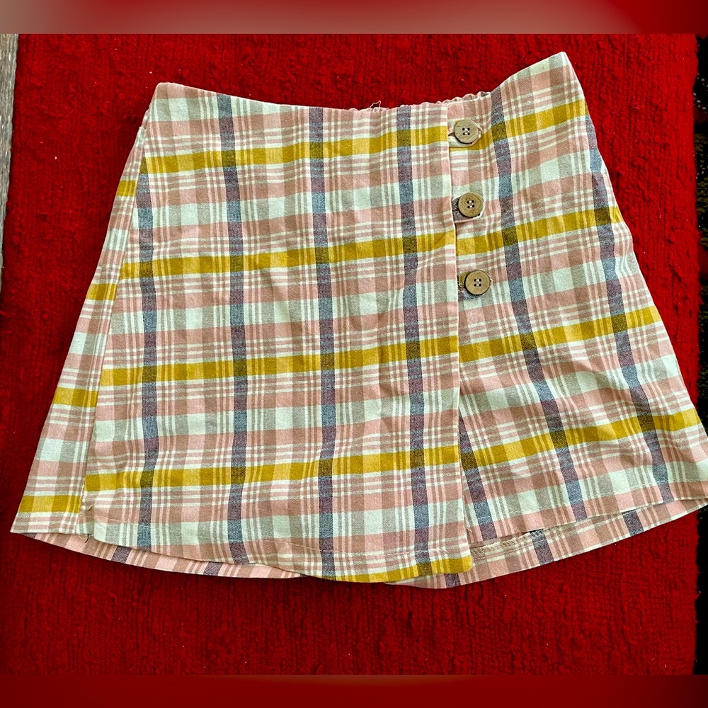 Plaid skort